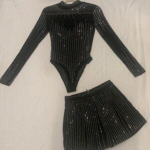 Matching set - body suit and shorts